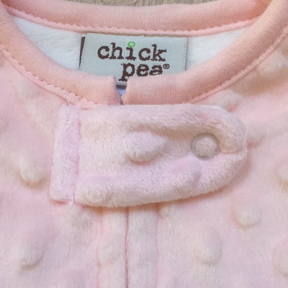 NWT Chick Pea Minky Dot plush baby girl bunting - Picture 3 of 11